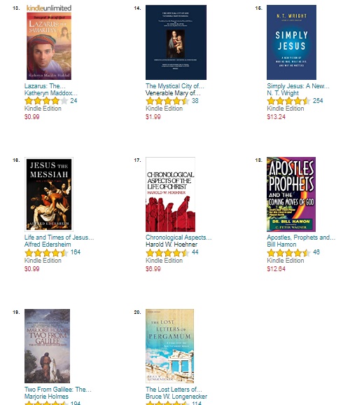 Amazon Best Sellers Best Christian NewTestament Biographies