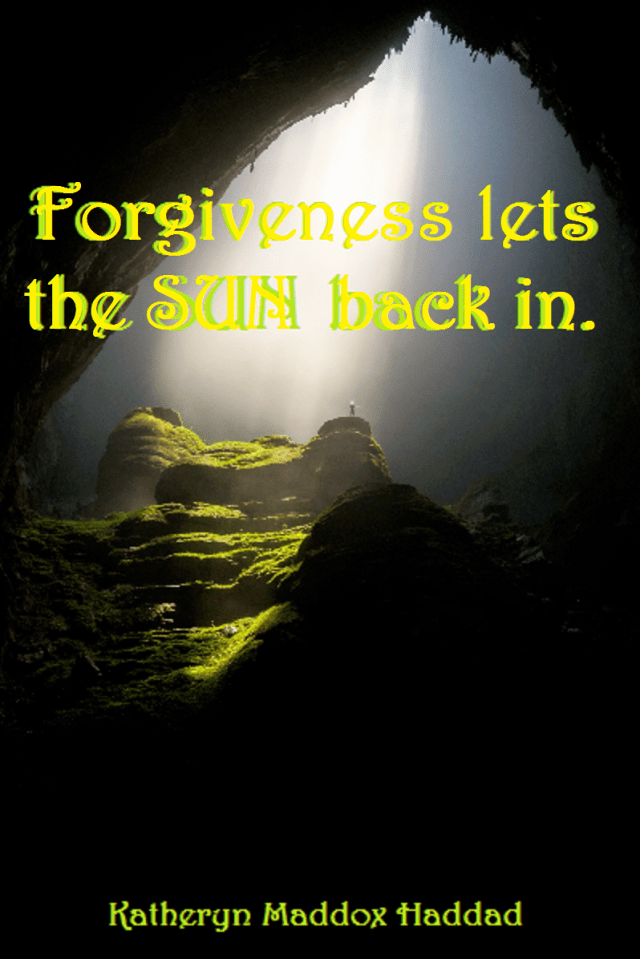 Forgiveness Lets Sun Back In