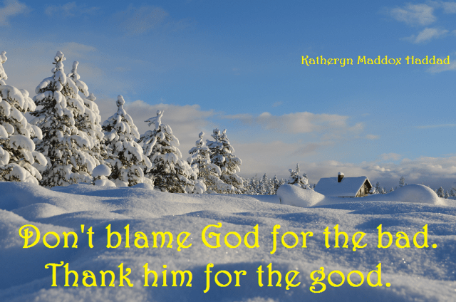 Don't blame, thank for good-med